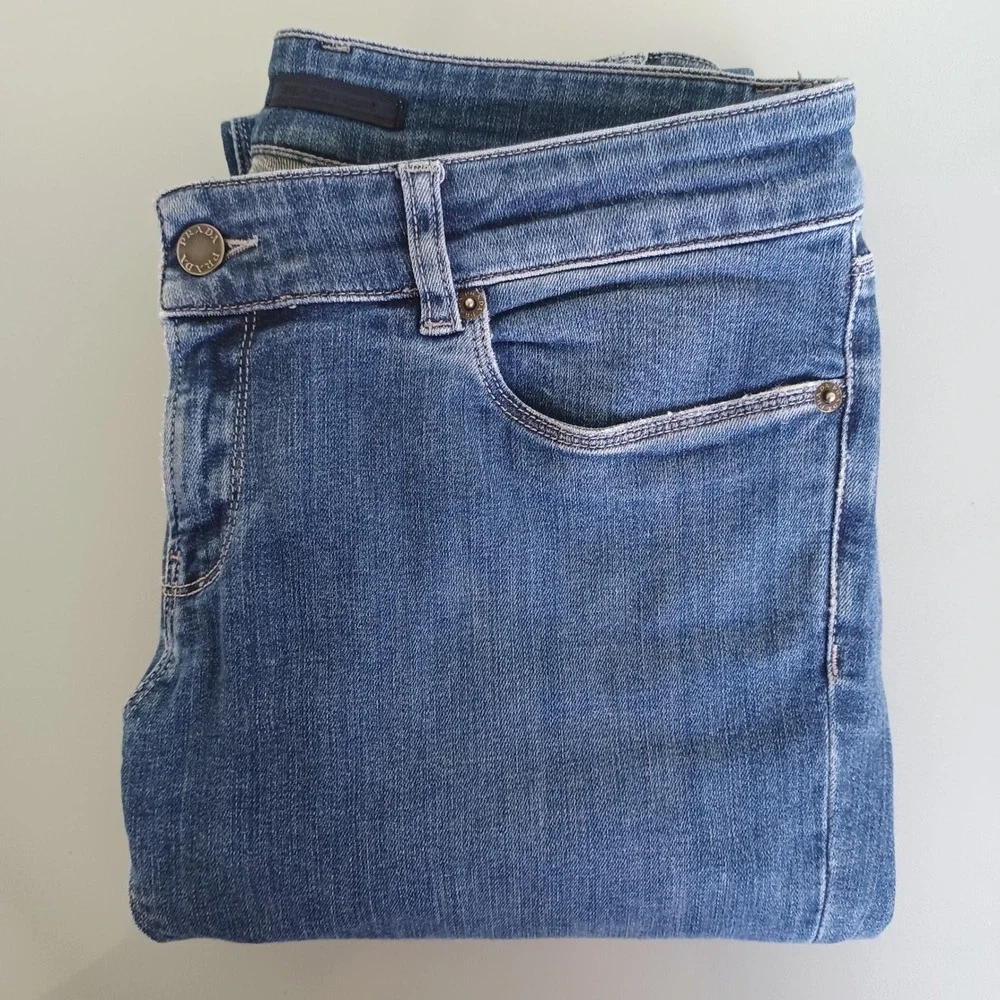 Prada Milano Womens Slim Straight Leg Jeans Blue Medium Wash Denim Size 29x33.5‎